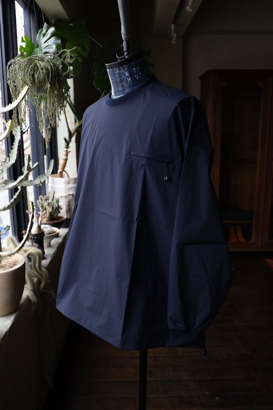 S.F.C 25SS エスエフシー TECH POCKET NYLON LS TEE(SFCSS25S06)Navy