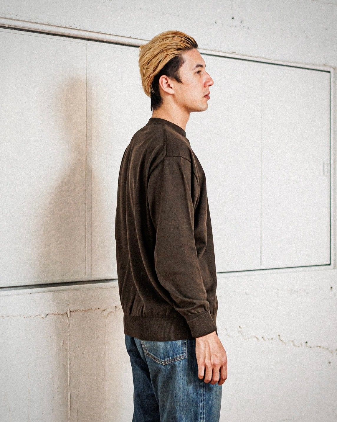 A.PRESSE - アプレッセ Cotton knit L/S T-Shirt(25SAP-03-01K A.PRESSE - アプレッセ Cotton knit L/S T-Shirt(25SAP-03-01K