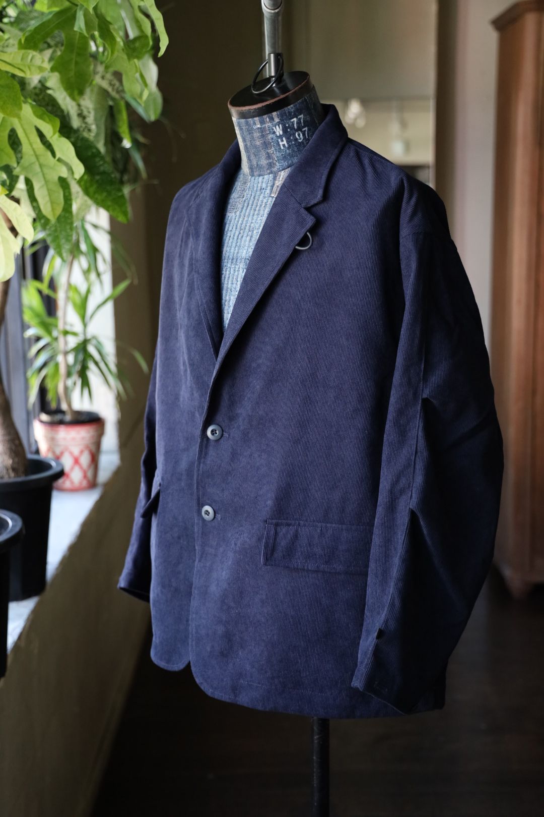 DAIWA PIER39 25FW TECH LOOSE 2B JACKET CORDUROY(BJ-32025W)NAVY