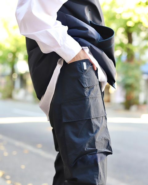 STRIPES FOR CREATIVE FW23 SUPER WIDE CARGO PANTSスタイル