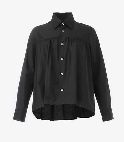 tao 26FW 綿ブロードギャザーブラウス(TZ-B006-051-1)BLACK☆8月7日(金)発売！