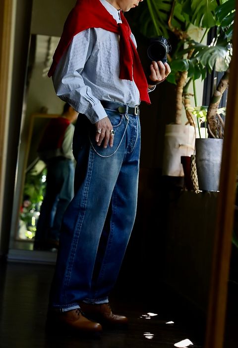 A.PRESSE Washed Denim Pants E スタイル.2024.8.16.
