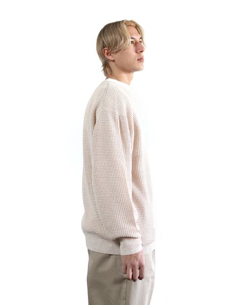 グラフペーパー 24SS Linen SOLOTEX Knit Crew Neck(KINARI) style 2024.3.15
