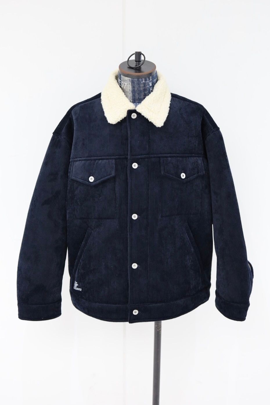 フレッシュサービス SHERPA CORDUROY RANCH JACKET(FSC254-30063)NAVY☆11月22日(土)発売！