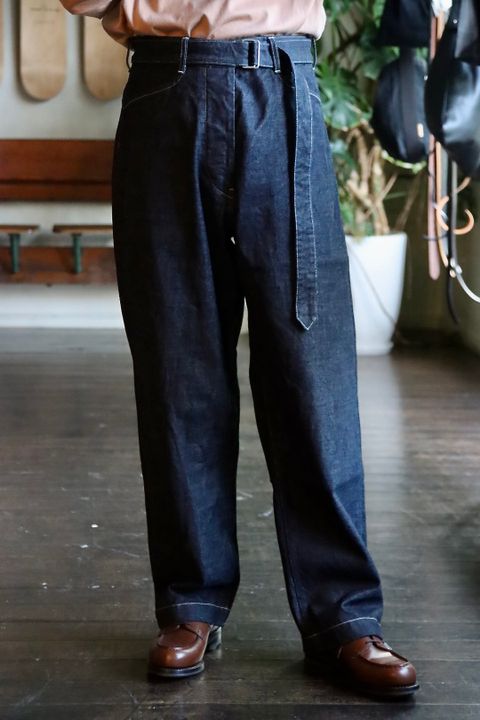 ブラームス Denim Long Belted Pants Mixスタイル.2022.6.22.