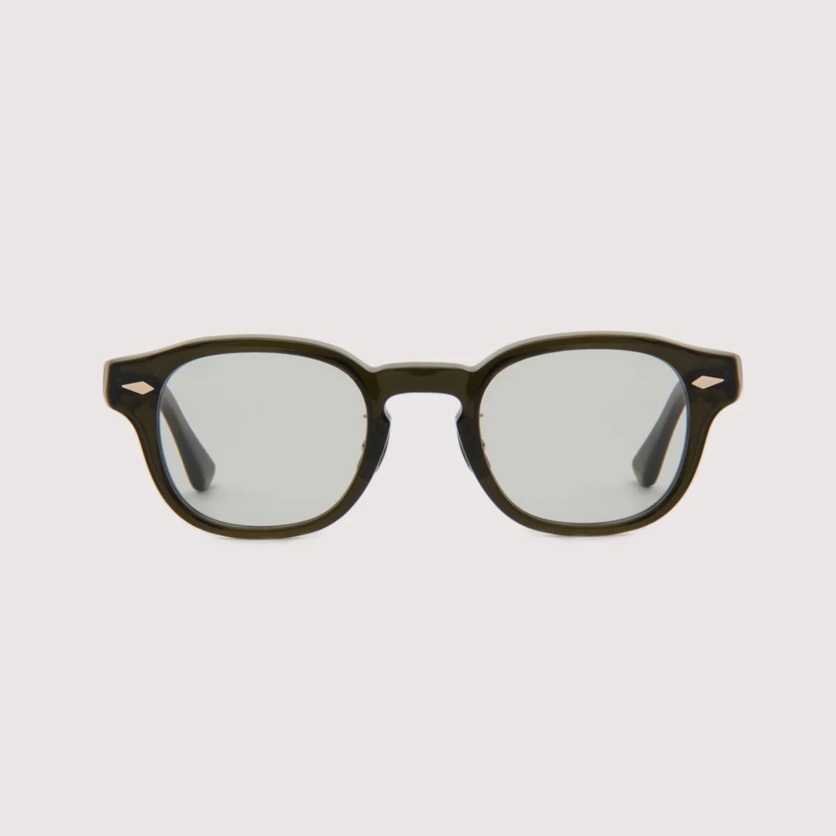 ノチノオプティカル "NOCHINO FR" #5.CREAR SMOKE OLIVE × GREY GREEN to D.GREY (調光モデル)