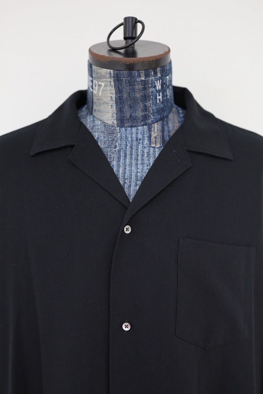 グラフペーパー 26SS Viscose Viyella L/S Sleeping Shirt(GM261-50456)BLACK☆3月14日(土)発売！