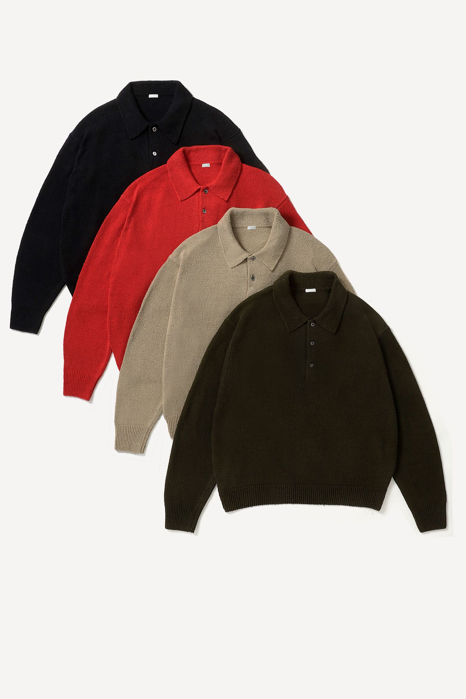 アプレッセ 2026 STYLE1 Washed Silk Nep Polo Shirt(26SAP-03-09)RED☆1月10日(土)発売！