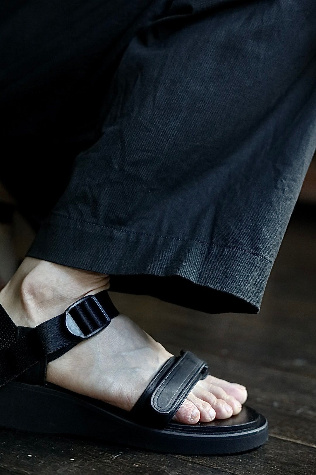 blurhms 25FW Cotton Serge Work Pants(BHS25F028)InkBlack