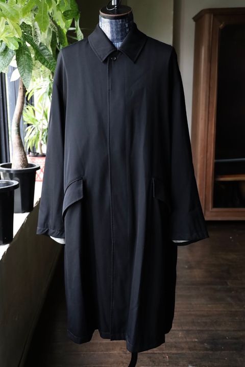 グラフペーパー 25AW Fulled Wool Gabardine Oversized Ball Collar Coat(GM253-10324)BLACK☆9月13日(土)12:00発売！