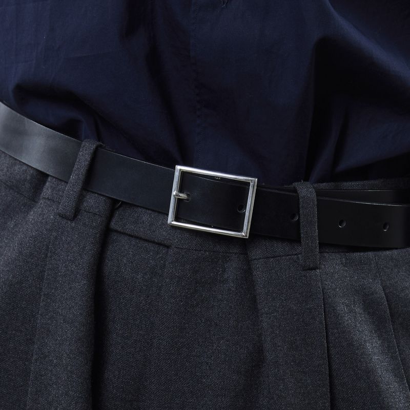 ショロジュエリーベルト Rectangle Narrow Buckle Belt (XOBL004M/L)Black☆7月17日(木)発売！
