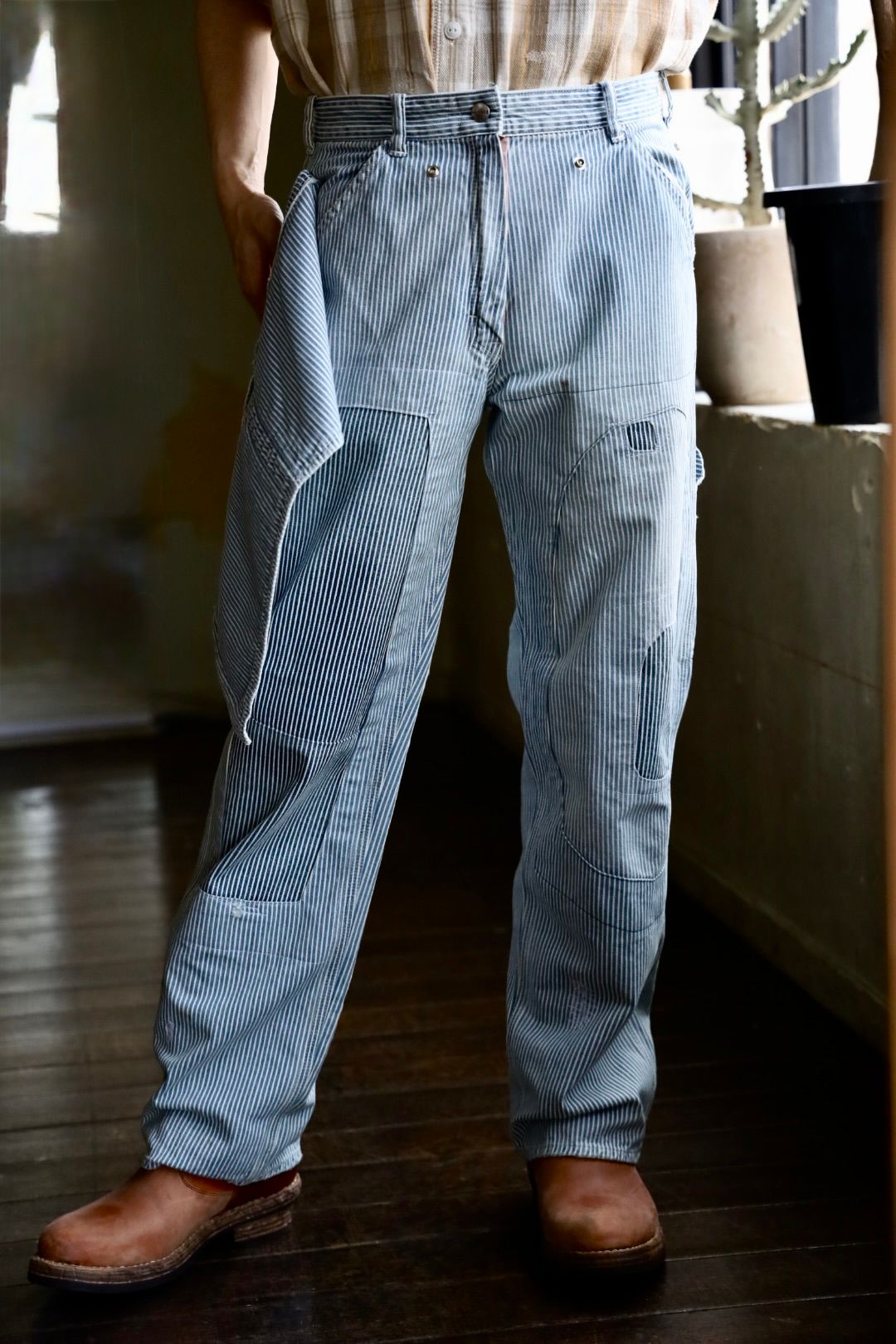 バウ太郎 BOWWOW - BOW WOW バウワウ HICKORY PAINTER PANTS with