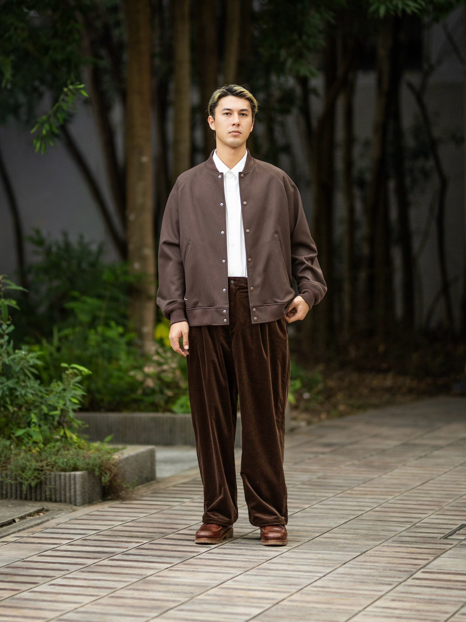 FreshService DOWN FABRIC VARSITY JACKET(BROWN)10月24日(土)新作発売！