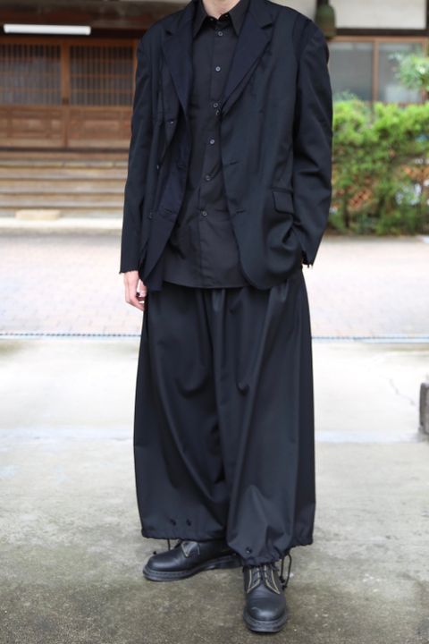 Yohji Yamamoto pour Homme 2020AW 新作 M-3BS 重ねST止レイヤードジャケット(HR-J10-802)style.2020.9.18.