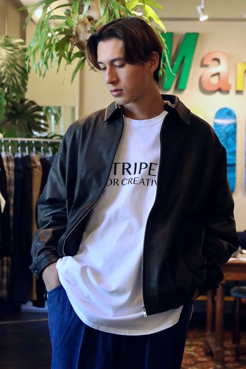 S.F.C 23FW LEATHER BIG JACKETスタイル