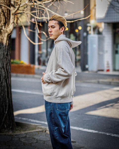 A.PRESSE Vintage Half Zip Sweat Hoodie(OATMEAL) 1月25日(土)新作発売！