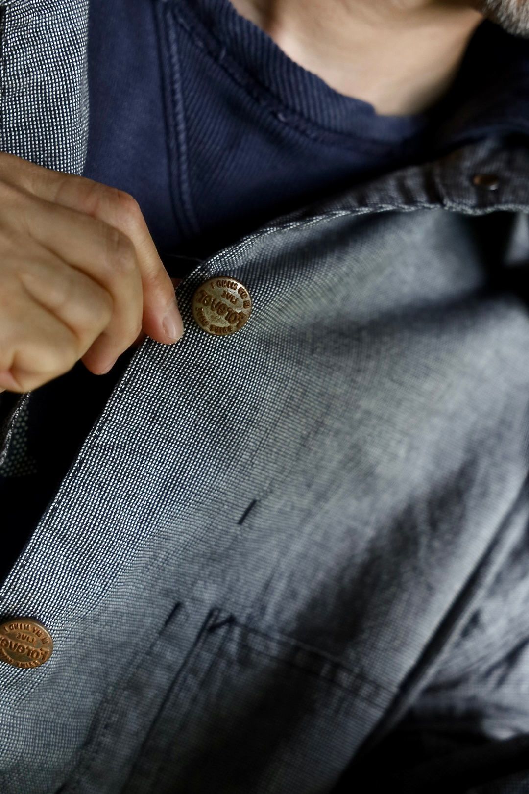 ©SAINT M×××××× ベルベルジンコラボ STRIPE BB_DENIM JKTスタイル(SIZE:M)