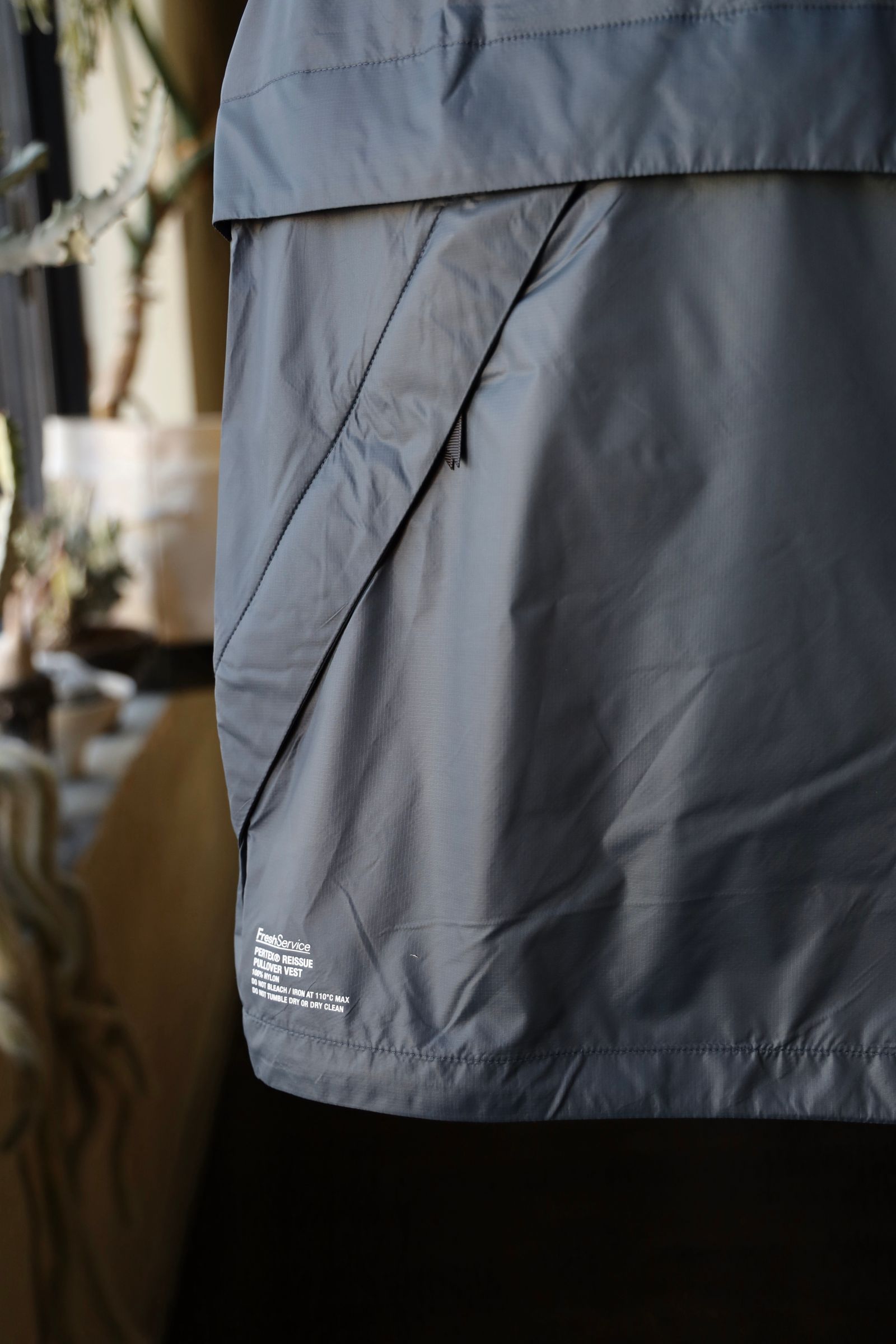 フレッシュサービス PERTEX® REISSUE PULLOVER VEST(FSC251-30090)GRAY