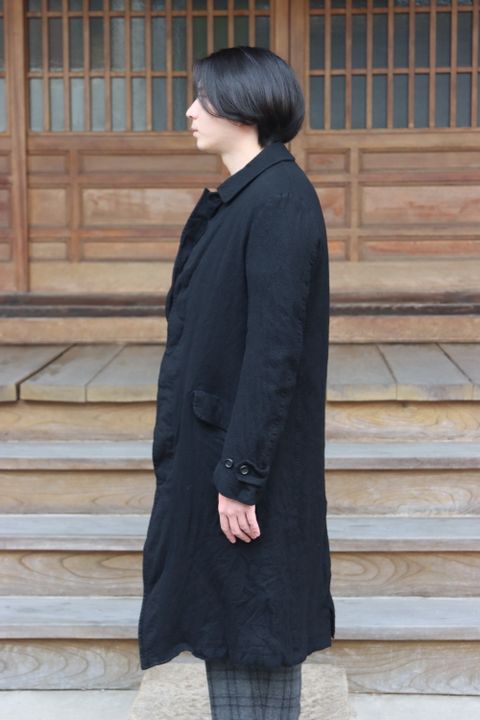 COMME des GARCONS HOMME 21AW ウールサージ縮絨コート(HH-C009) style.2021.11.6.