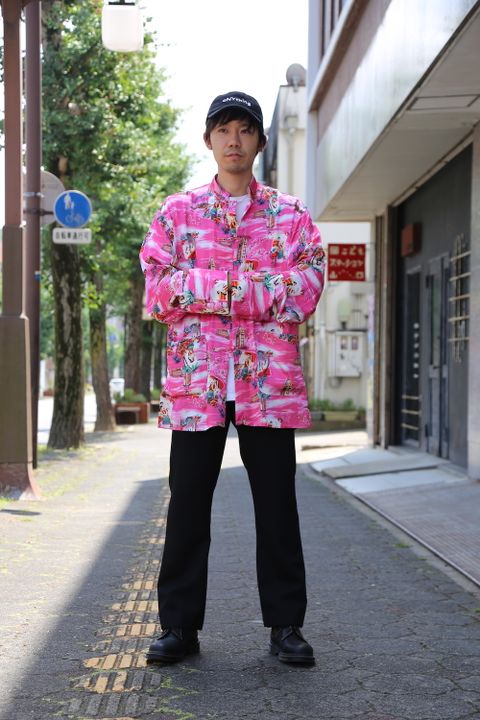 Doublet Aloha Kung Fu Shirt Pink Style 8 25 1185 Mark