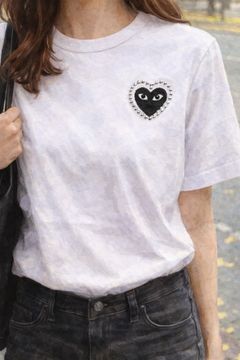 プレイコムデギャルソン METALSTONE Tシャツ(WHITE/BLACK HEART)☆新作発売！