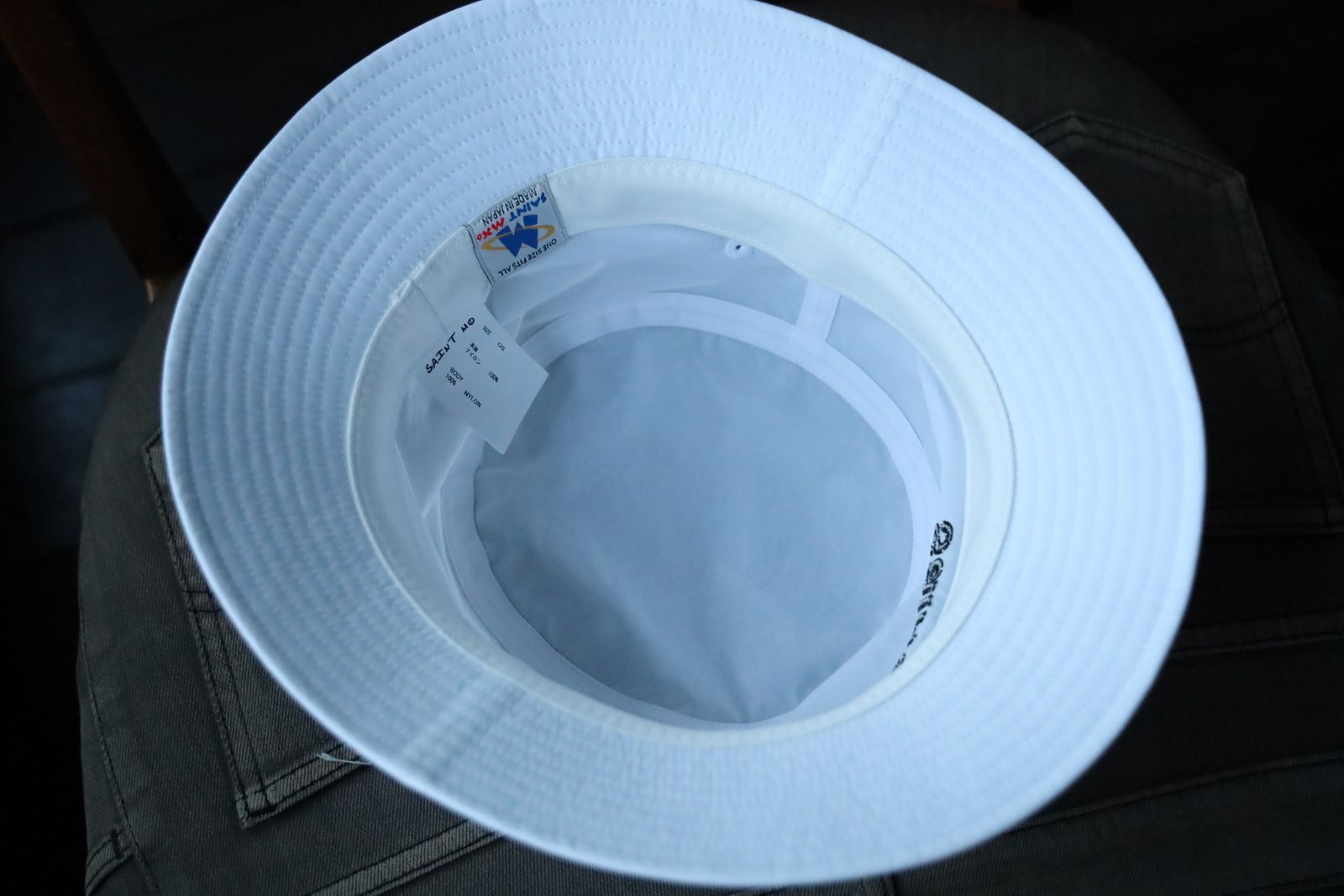 セントマイケル25SS SAINT BUCKET HAT (SM-HR8-0000-083)WHITE