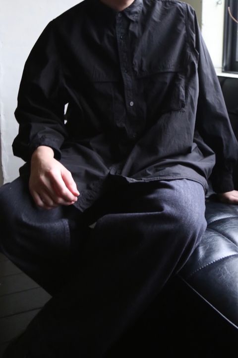 Graphpaper Garment Dyed Poplin Umbrella Yoke Shirt(GM211-50032) style.2021.1.24.