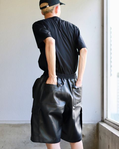 JUNYA WATANABE MAN 23AW 新作フェイクレザーショーツスタイル