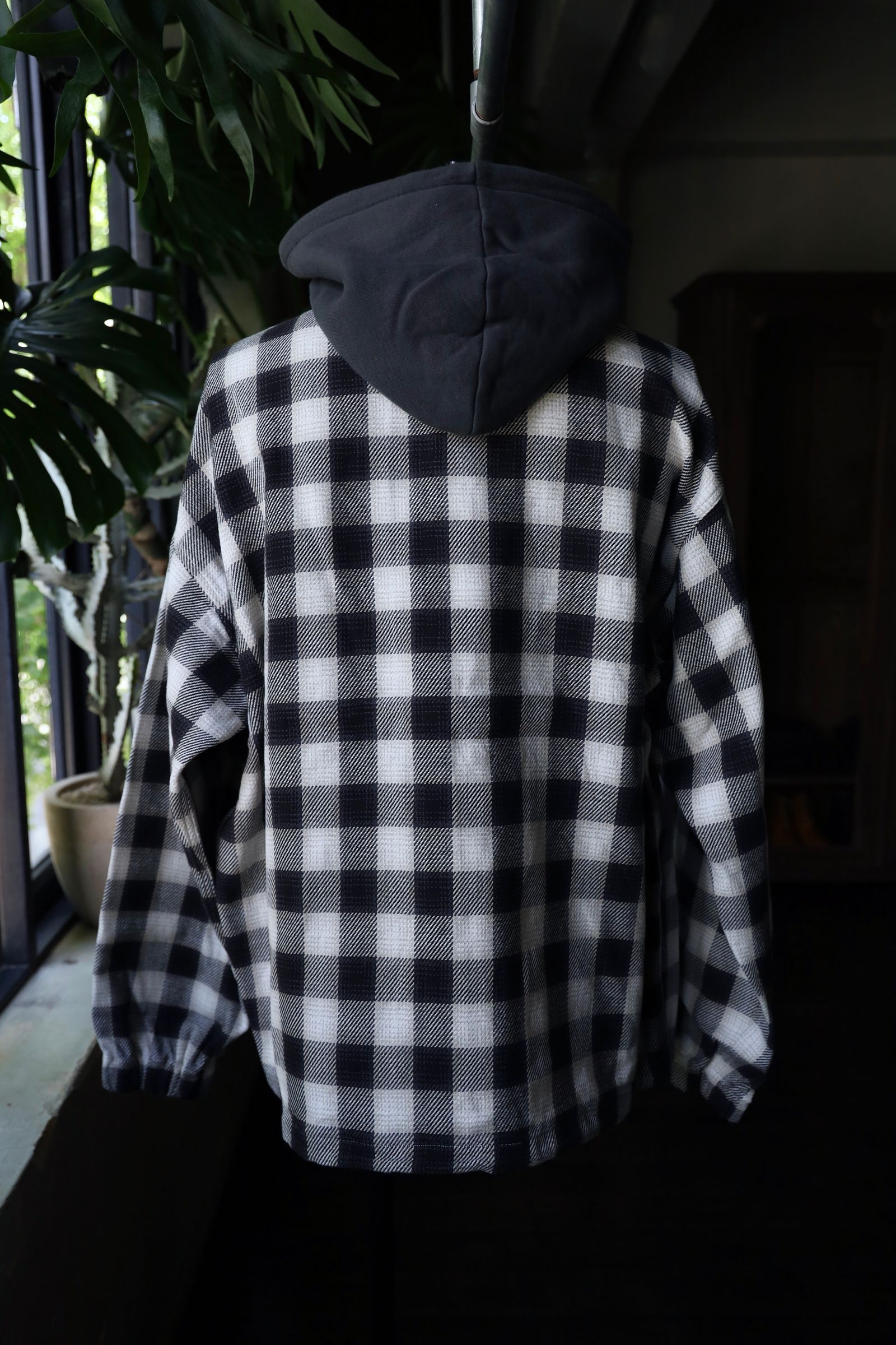 セダンオールパーパス FW24 Flannnel Hoodie(SD24F-SH03)Grey Plaid
