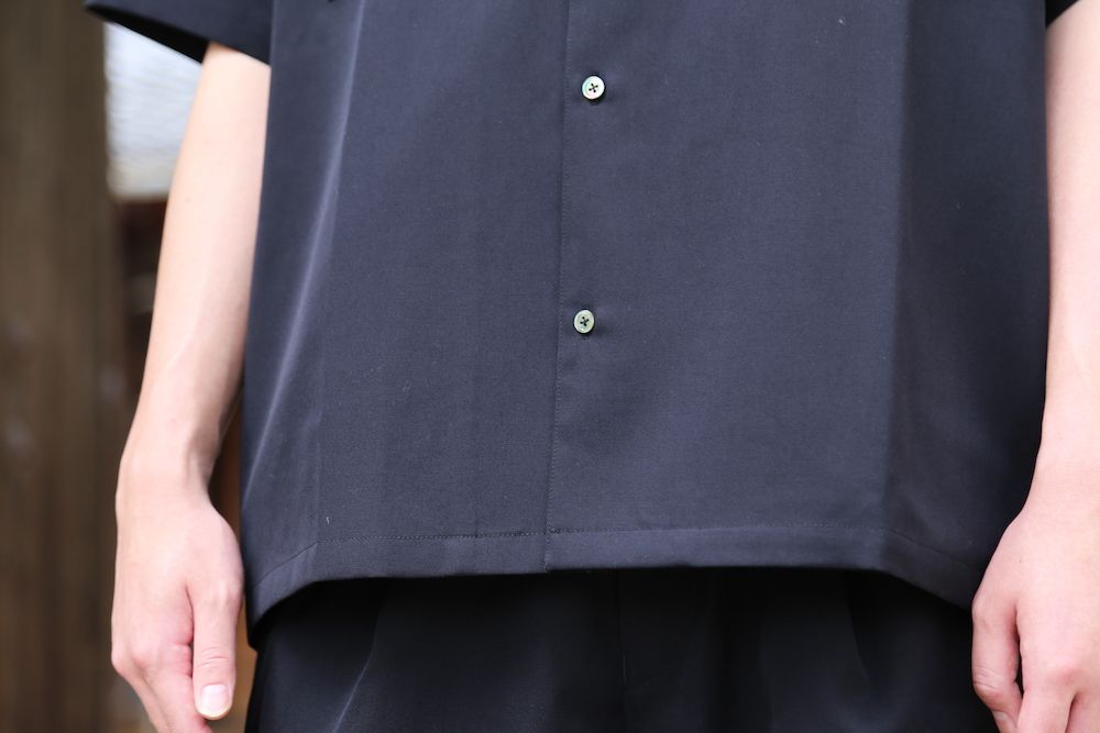 Graphpaper Selvage Wool S/S Oversized Box Shirt(GM212-50260