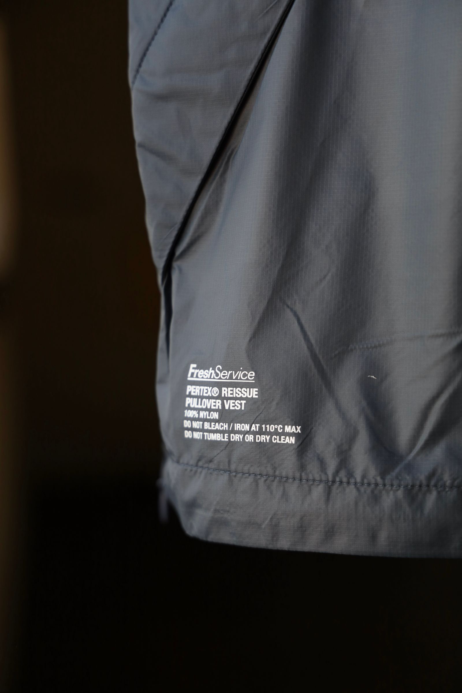フレッシュサービス PERTEX® REISSUE PULLOVER VEST(FSC251-30090)GRAY