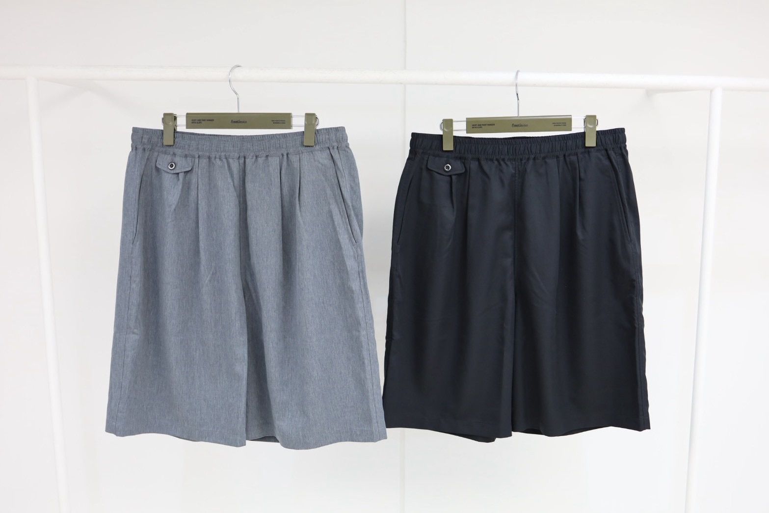 フレッシュサービスCOOLFIBER TWO TUCK EASY SHORTS (FSC261-40258)H.GRAY☆4月11日(土)発売！