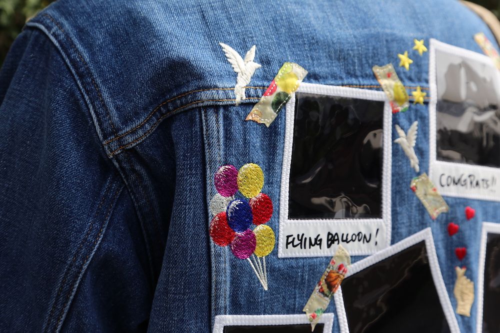 doublet MEMORIAL POLAROID DENIM JACKET(21SS06BL115) style. 2021.03.29.