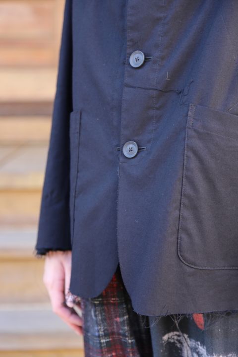 Yohji Yamamoto pour Homme 2020AW 新作 M-3BS 重ねST止レイヤードジャケット(HR-J10-802)style.2020.10.18.