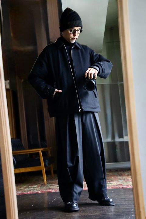 COMME des GARCONS HOMME 26FW リバーシブルキルティングジャケット"BLACK"スタイル