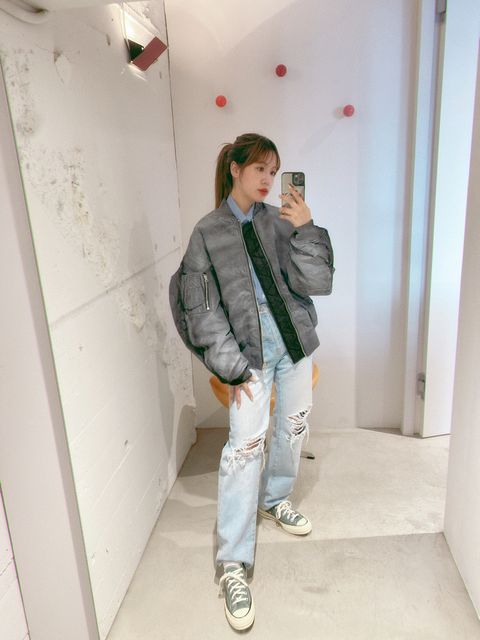 YOKE 新作SPREY PRINTED BOMBER JACKET style.2024.8.23