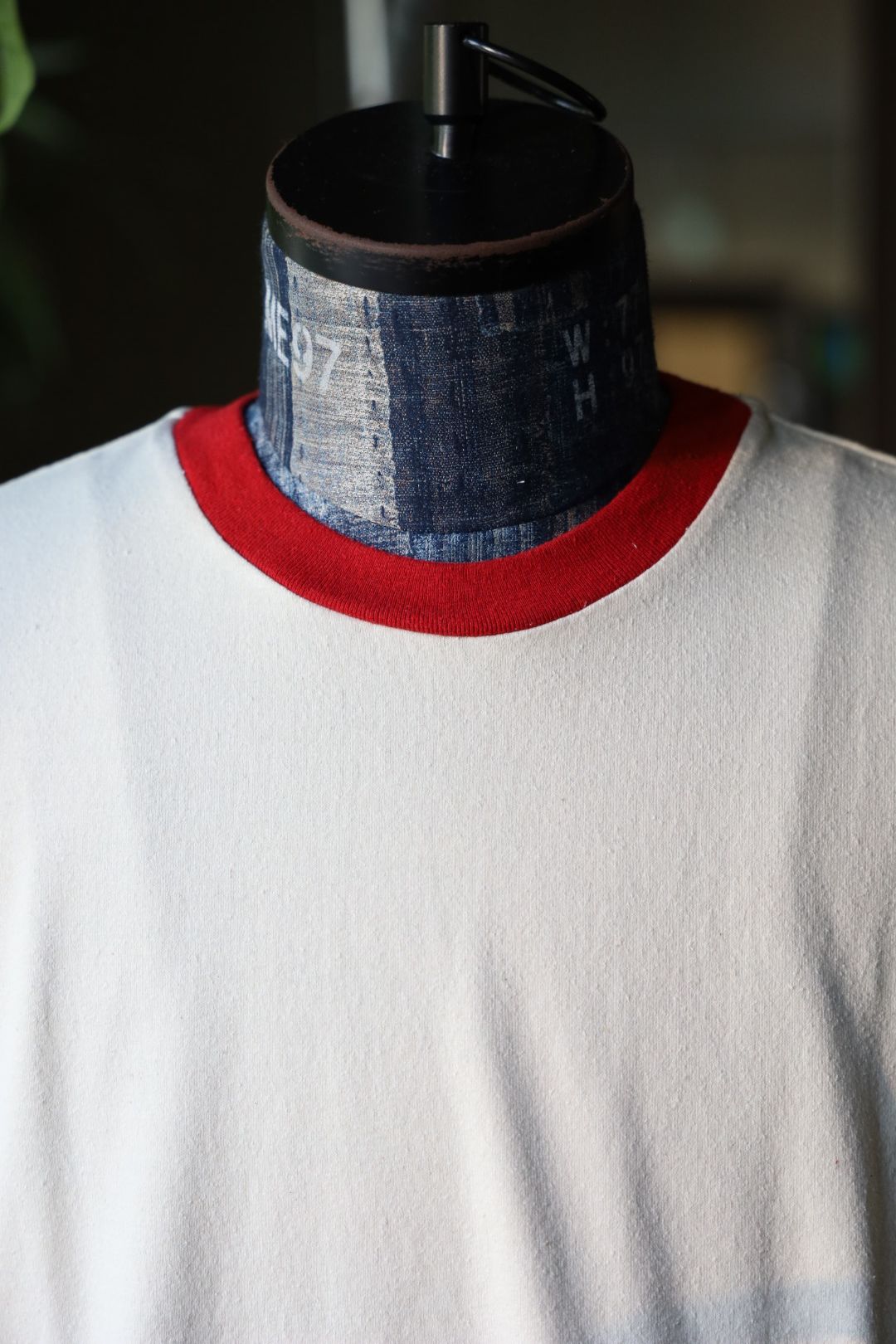 blurhms 25FW Co/Silk Nep Ringer Tee L/S(BHS25F016)Ivory x DarkRed☆8月29日(金)新作発売！