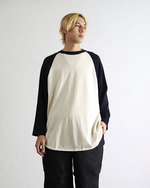 ブラームスルーツストック 24SS Co/Silk Nep Baseball Raglan Tee 2024.4.27