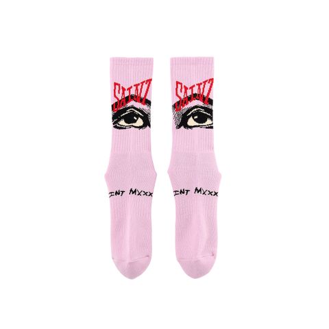 セントマイケル 26AW EYE_SOCKS(SM-MK1-0000-109)LAVENDER☆7月6日(月)発売！