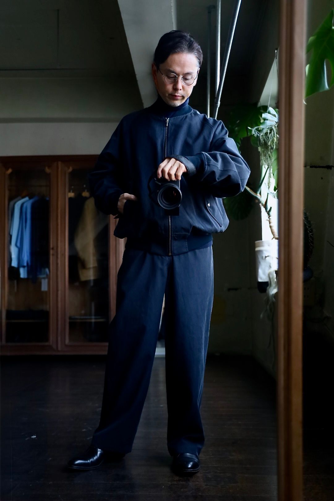アプレッセ Silk Pants(25SAP-04-23H)NAVY☆1月11日(土)発売！