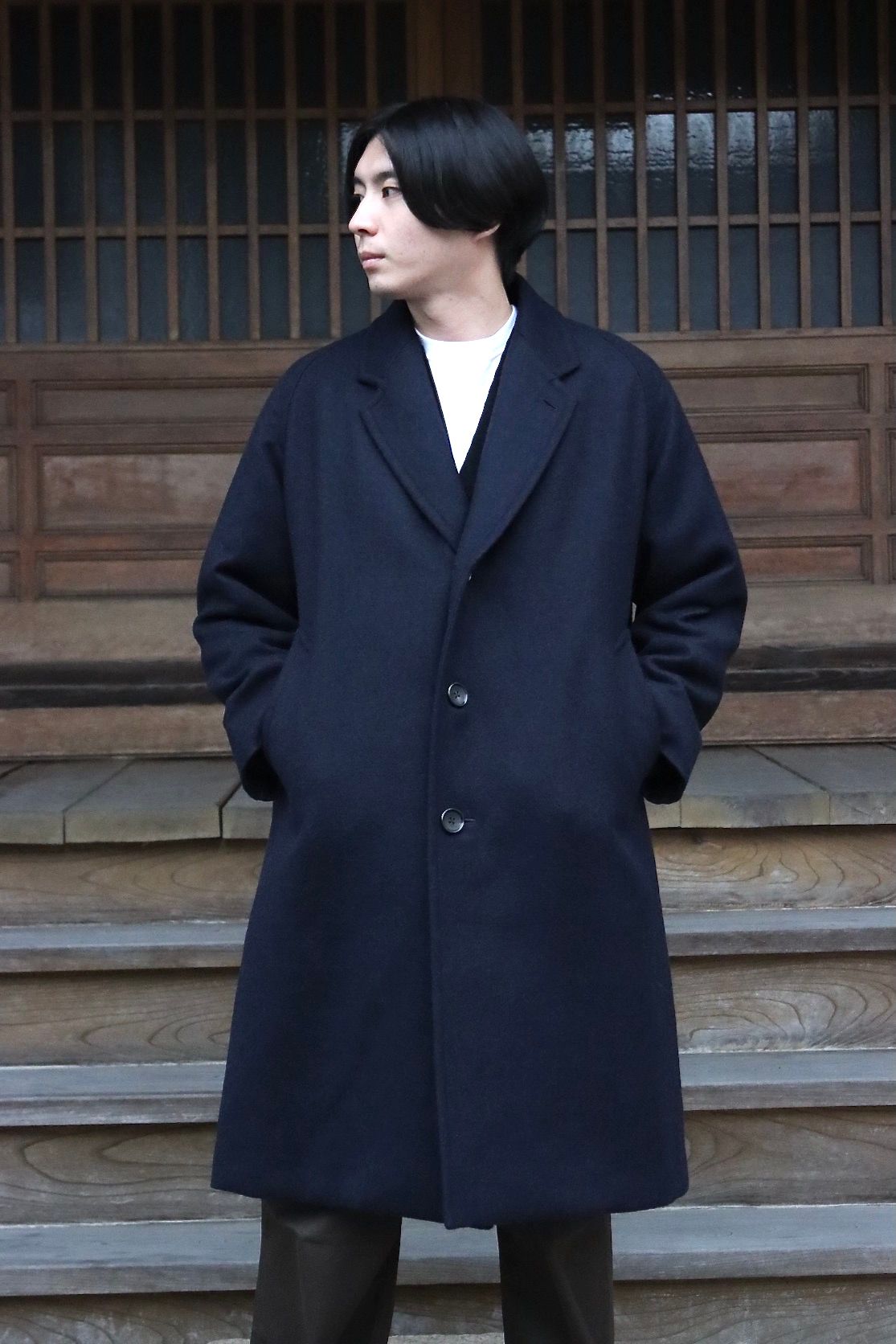 A.PRESSE Chester Coat(21AAP-01-03H)NAVY style