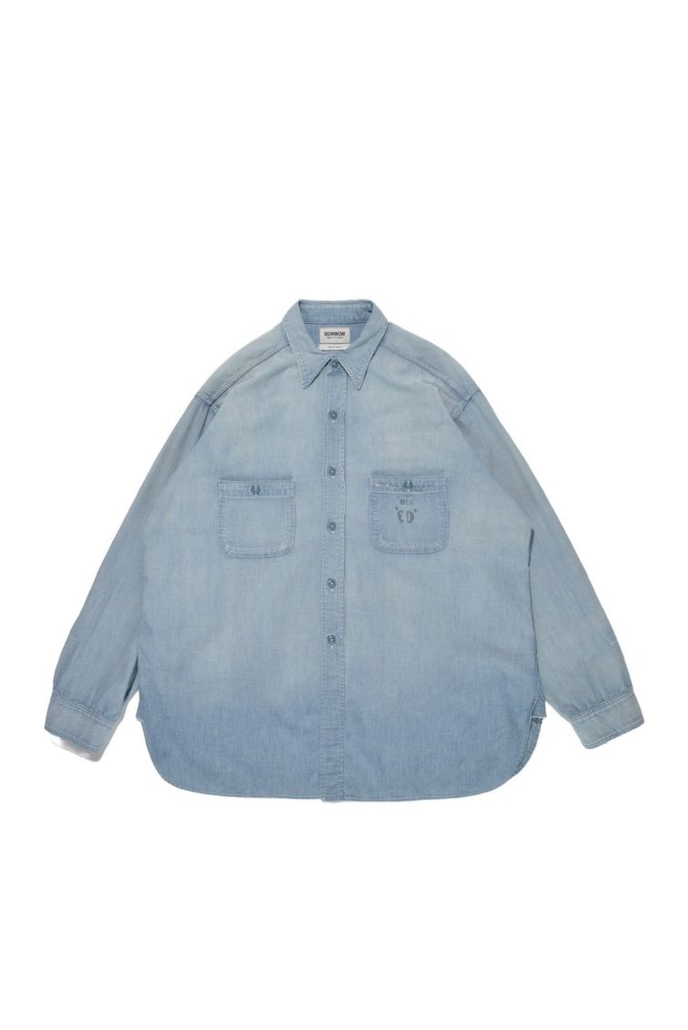 BOW WOW バウワウ USN SAILORS CHAMBRAY SHIRTS(BW242-USCS)INDIGO AGING☆11月9日(土)11:00発売！