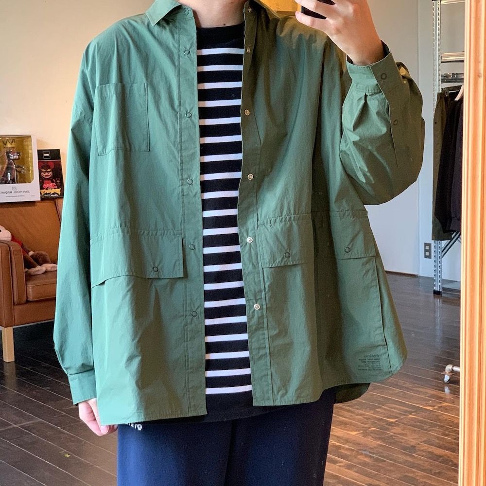 FreshService CARGO POCKET REGULAR COLLAR UTILITY SHIRT style.2022.6.23.