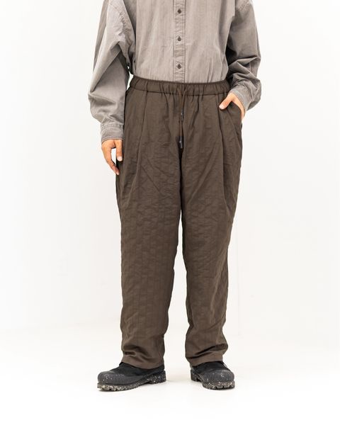 S.F.C 25FW エスエフシー NEW WIDE TWO TUCK PANTS(STITCHED NYLON) (SFCFW25P06)D.Brown☆9月20日(土)発売！