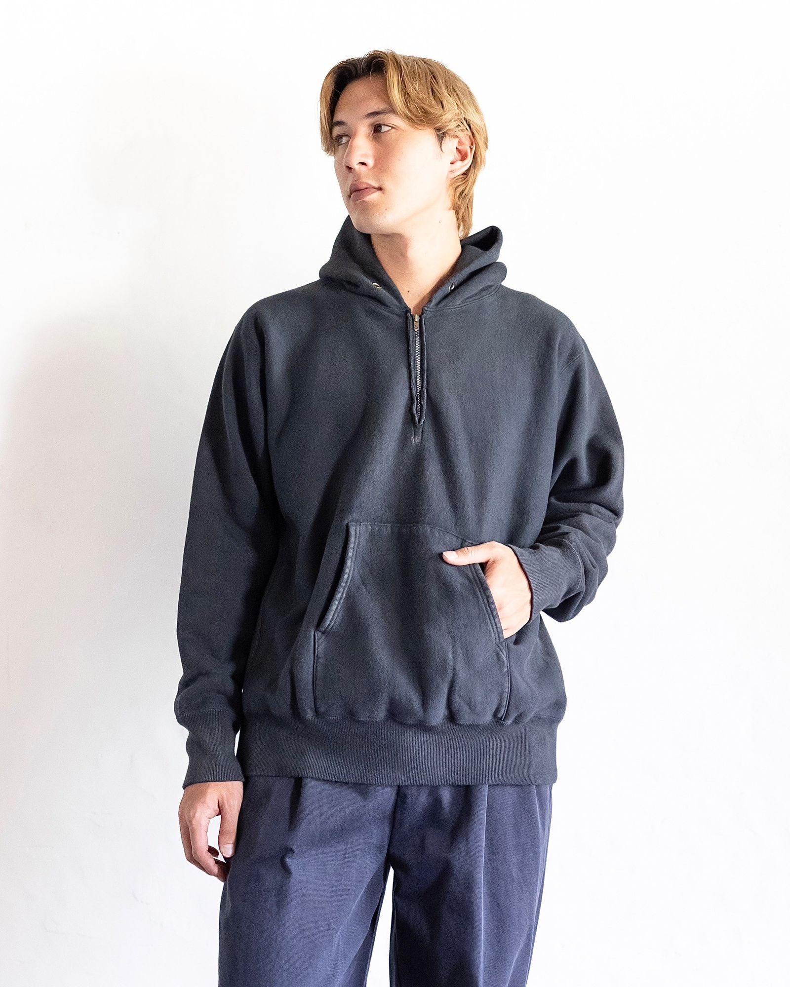 A.PRESSE Vintage Half Zip Sweat Hoodie スタイル 8月24日(土)新作発売！ | 5226 | mark