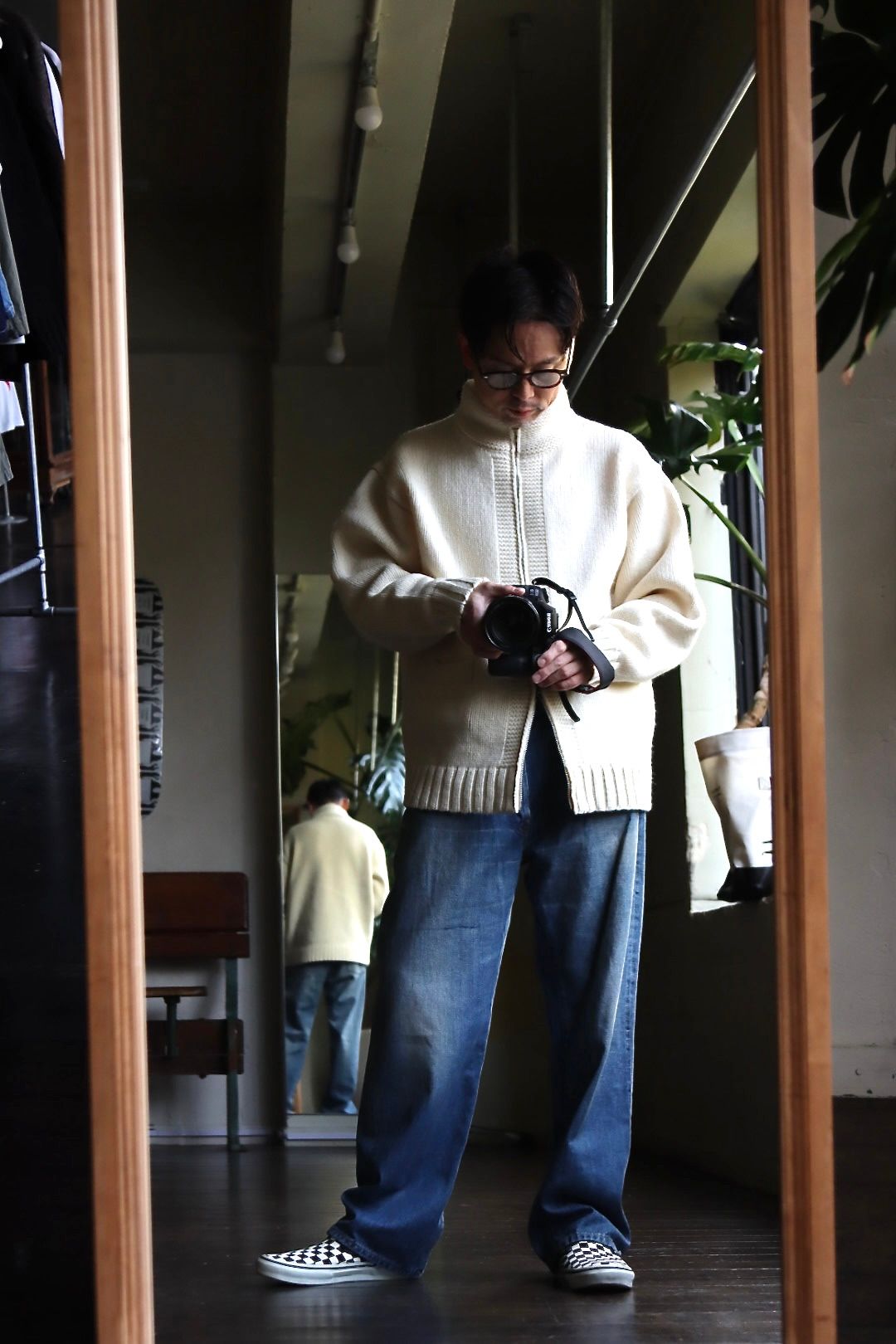 ETS.MATERIAUX / マテリオ22AW Cowchan Sweater"Ivory"