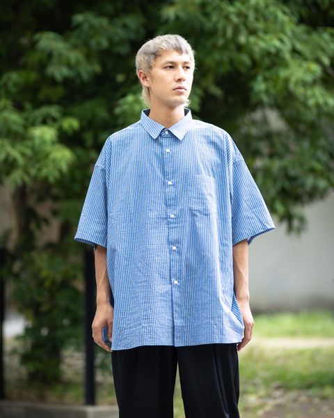 フレッシュサービス 26SS HRAFTeX® S/S STRIPE SHIRT(FSC262-50008)BLUE STRIPE☆5月30日(土)発売！