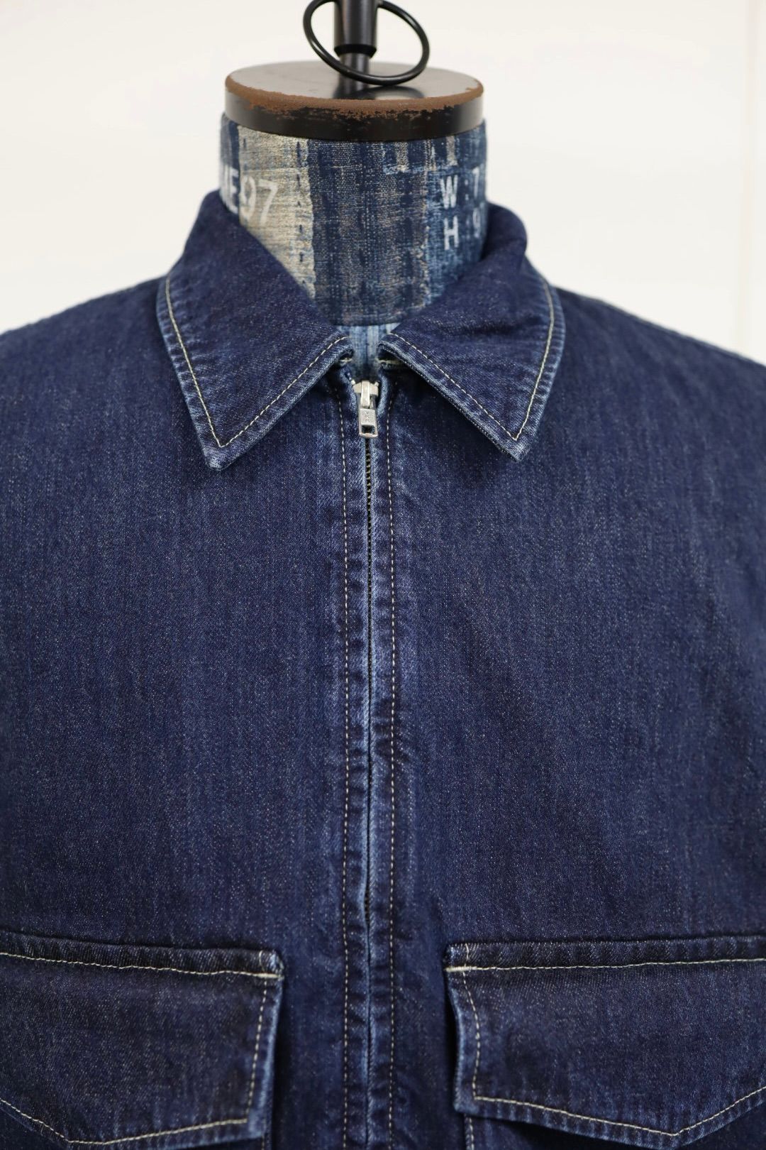 グラフペーパー Selvage Denim Zip Jacket(GU261-20056DB) INDIGO_DARK FADE★1月24日(土)発売！