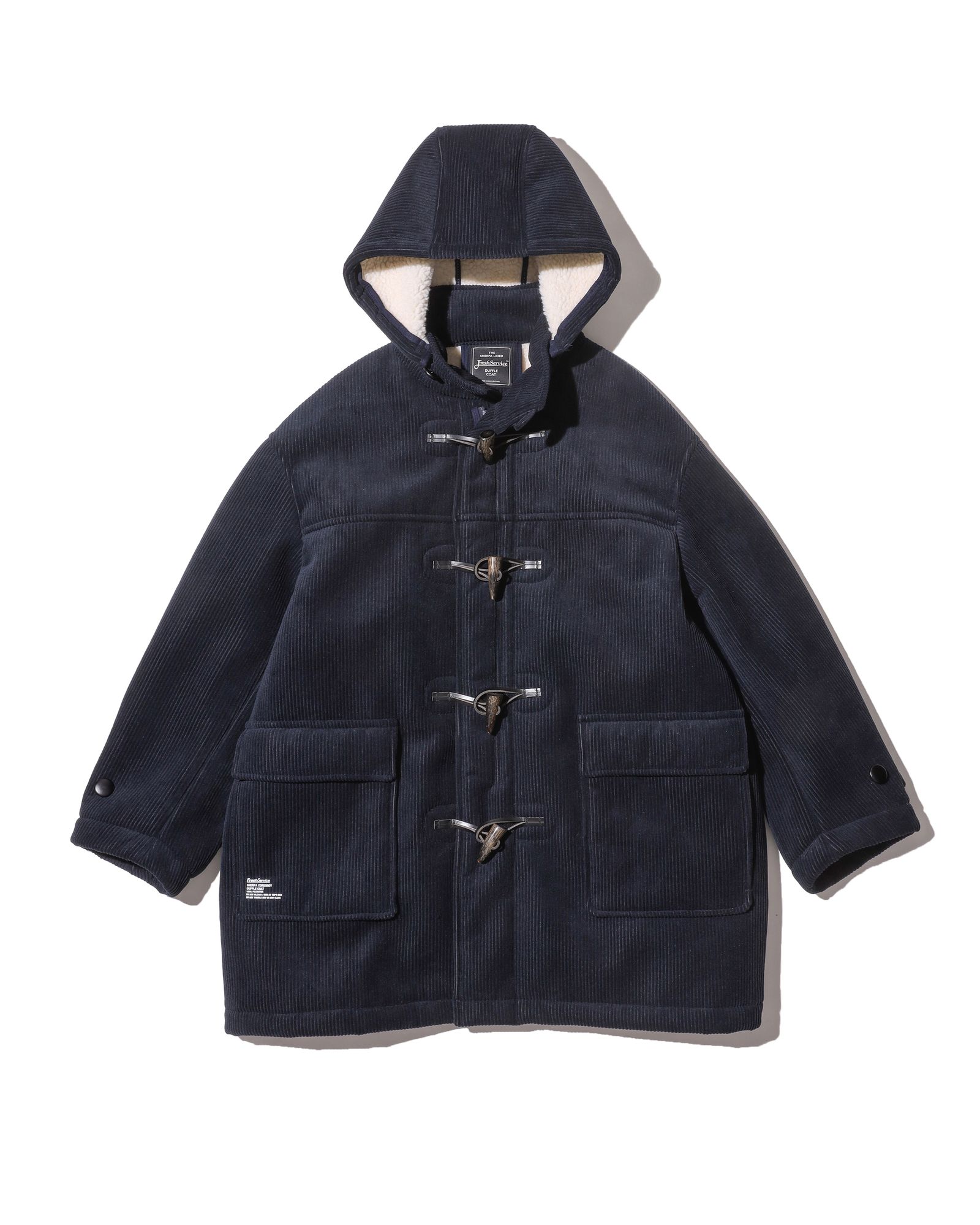 フレッシュサービス SHERPA CORDUROY DUFFLE COAT(FSC254-10064)NAVY☆11月22日(土)発売！
