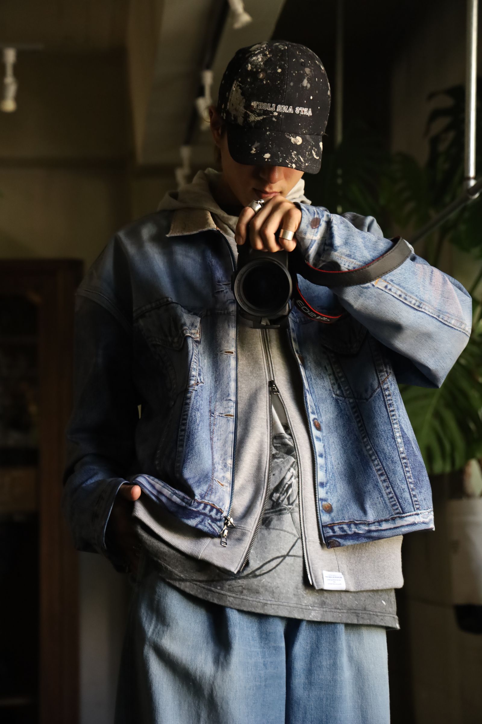 TALKING ABOUT THE ABSTRACTION LAYERED PRINT PARKA スタイル